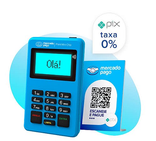Maquina de cartão - Point Mini Chip - Mercado pago