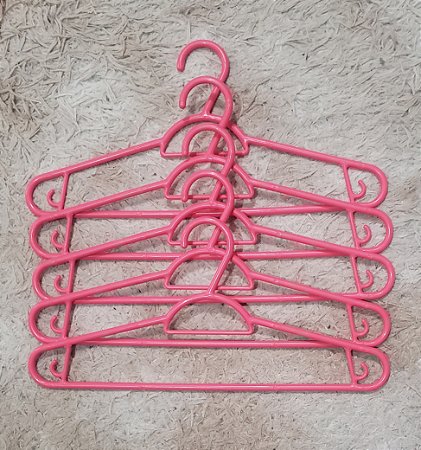 Cabides rosa - 5 unidades