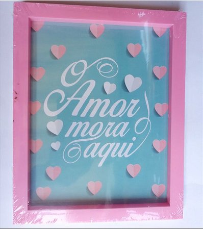 Quadro - O amor mora aqui