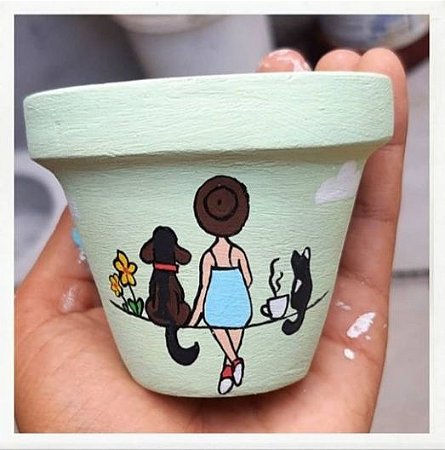 Jarrinho - Verde garota, doguinho, kitten.