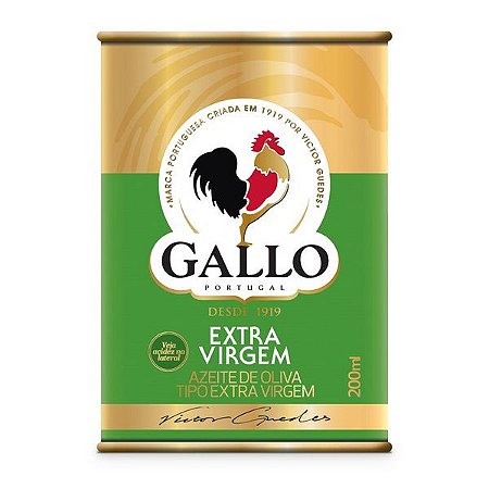Azeite De Oliva Extra Virgem Gallo 0,5% Lata - Embalagem 1X200 ML
