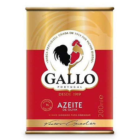 Azeite De Oliva Português Gallo 1% Lata - Embalagem 1X200 ML