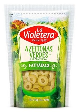 Azeitona Verde Sache La Violetera Fatiada - Embalagem 24X160 GR - Preço Unitário R$8,84