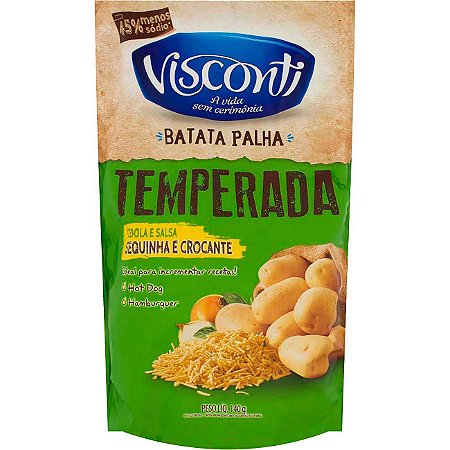 Batata Palha Visconti Temperada - Embalagem 20X140 GR - Preço Unitário R$5,05