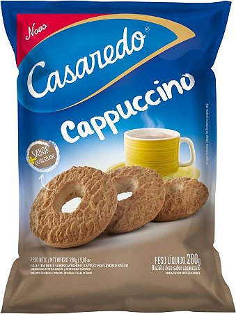 Biscoito Casaredo Rosquinha Cappuccino - Embalagem 16X280 GR - Preço Unitário R$3,38
