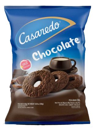 Biscoito Casaredo Rosquinha Chocolate - Embalagem 20X300 GR - Preço Unitário R$3,72