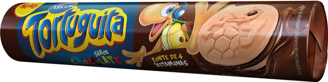 Biscoito Recheado Aymore Tortuguita Chocolate - Embalagem 56X130 GR - Preço Unitário R$2,33