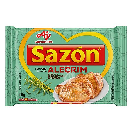Tempero Em Po Sazon Sabor Alecrim - Embalagem 12X60 GR - Preço Unitário R$4,61