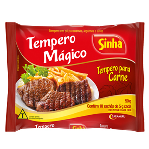 Tempero Em Po Sinha Carnes - Embalagem 20X50 GR - Preço Unitário R$3,37