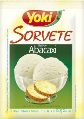 Po Para Sorvete Yoki Abacaxi - Embalagem 12X150 GR - Preço Unitário R$7,47