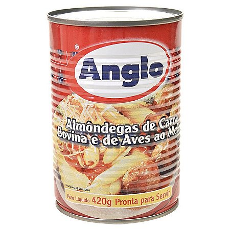 Almondegas Anglo Mista Ao Molho - Embalagem 24X420 GR - Preço Unitário R$9,58