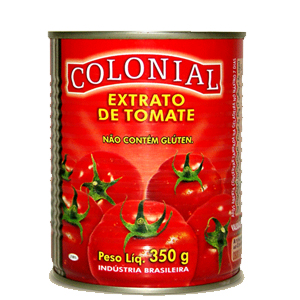 Extrato De Tomate Colonial Lata - Embalagem 24X350 GR - Preço Unitário R$4,19