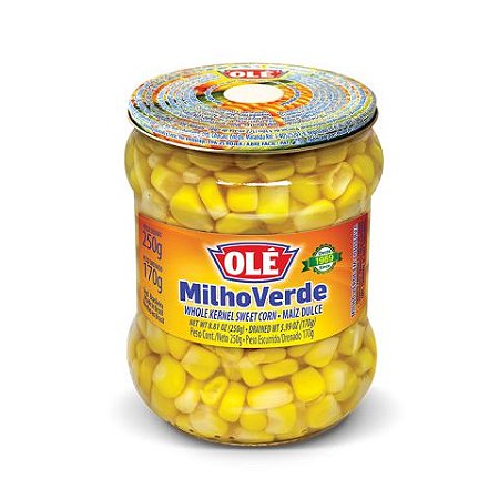 Milho Verde Vidro Ole - Embalagem 12X170 GR - Preço Unitário R$3,68