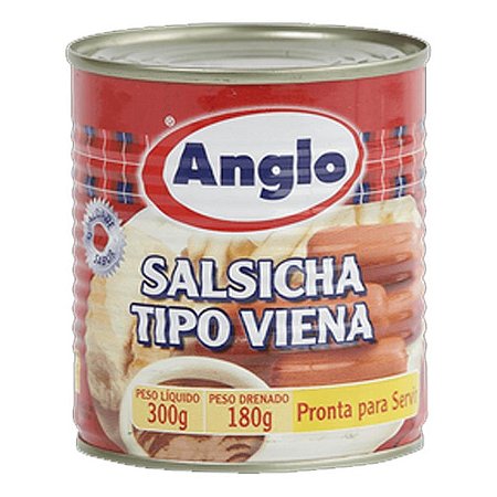 Salsicha Anglo - Embalagem 24X180 GR - Preço Unitário R$4,62