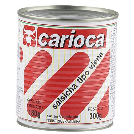 Salsicha Carioca Tipo Viena - Embalagem 24X180 GR - Preço Unitário R$4,65
