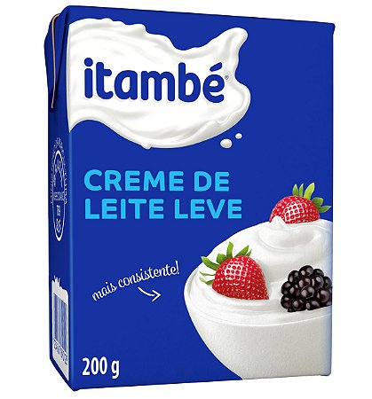 Creme De Leite Tetrapack Itambe - Embalagem 27X200 GR - Preço Unitário R$3,62