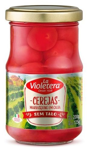 Cereja Em Calda La Violetera - Embalagem 1X125 GR