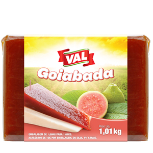 Doce De Goiabada Val Lisa Sache - Embalagem 12X1,01 KG - Preço Unitário R$11,29