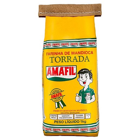 Farinha De Mandioca Amafil Torrada Embalagem De Papel - Embalagem 20X1 KG - Preço Unitário R$5,46