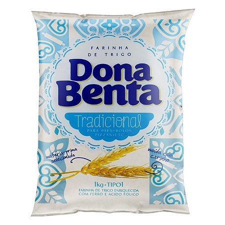 Farinha De Trigo Dona Benta Tradicional Tipo 1 Embalagem Plastico - Embalagem 10X1 KG - Preço Unitário R$4,63