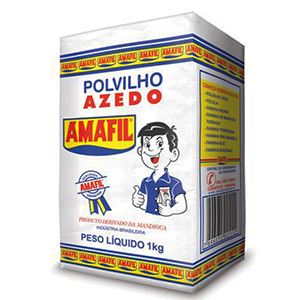 Polvilho De Mandioca Amafil Azedo Embalagem De Papel - Embalagem 20X1 KG - Preço Unitário R$9,03