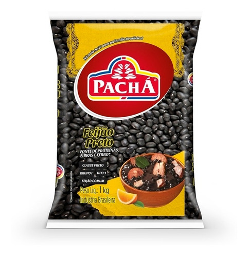 Feijao Preto Pacha - Embalagem 10X1 KG - Preço Unitário R$9,01