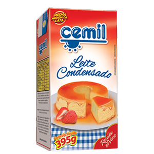 Leite Condensado Tetrapack Cemil - Embalagem 27X395 GR - Preço Unitário R$5,52