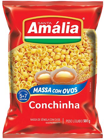 Macarrao Conchinha Ovos Santa Amalia - Embalagem 20X500 GR - Preço Unitário R$4,1