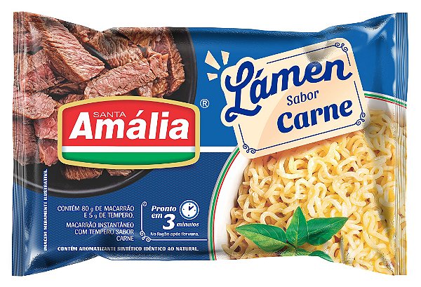 Macarrao Instantaneo Santa Amalia Carne - Embalagem 50X85 GR - Preço Unitário R$1,44