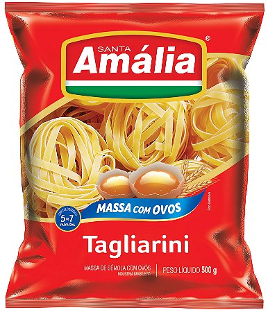 Macarrao Ninho Tagliarini Ovos Santa Amalia N°1 - Embalagem 20X500 GR - Preço Unitário R$5,78