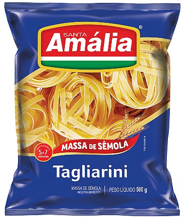 Macarrao Ninho Tagliarini Semola Santa Amalia N°1 - Embalagem 20X500 GR - Preço Unitário R$5,14