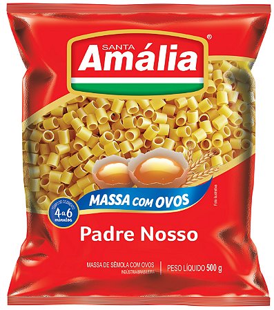 Macarrao Padre Nosso Ovos Santa Amalia - Embalagem 20X500 GR - Preço Unitário R$4,1