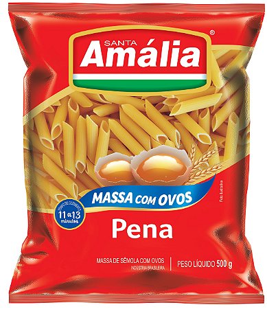 Macarrao Pena Ovos Santa Amalia - Embalagem 20X500 GR - Preço Unitário R$4,21