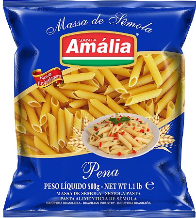 Macarrao Pena Semola Santa Amalia - Embalagem 20X500 GR - Preço Unitário R$3,38