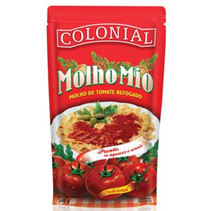Molho De Tomate Colonial Sache Molho Mio Tradicional - Embalagem 32X300 GR - Preço Unitário R$1,88