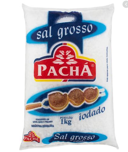 Sal Grosso Para Churrasco Pacha - Embalagem 30X1 KG - Preço Unitário R$1,59