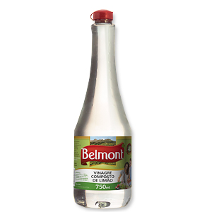 Vinagre Belmont Limao - Embalagem 12X750 ML - Preço Unitário R$4,88
