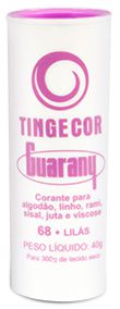 Corante Para Tecidos Tintol Guarany Lilas 68 - Embalagem 12X40 GR - Preço Unitário R$2,7