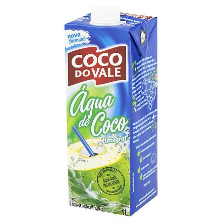 Agua De Coco Do Vale Integral - Embalagem 12X1 LT - Preço Unitário R$7,86