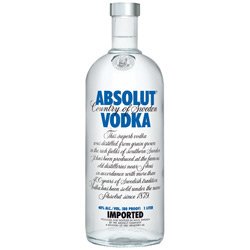 Vodka Absolut - Embalagem 1X1 LT