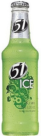 Vodka Ice 51 Long Neck Kiwi - Embalagem 6X275 ML - Preço Unitário R$5,92