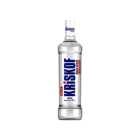 Vodka Kriskof Tridestilada - Embalagem 6X900 ML - Preço Unitário R$14,87