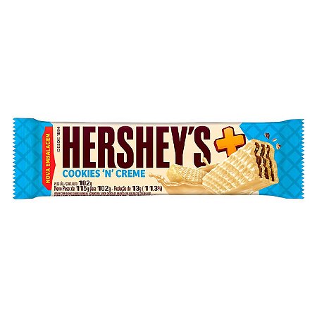 Chocolate Hersheys Mais - Cookiesn Creme - Embalagem 18X5,66 GR