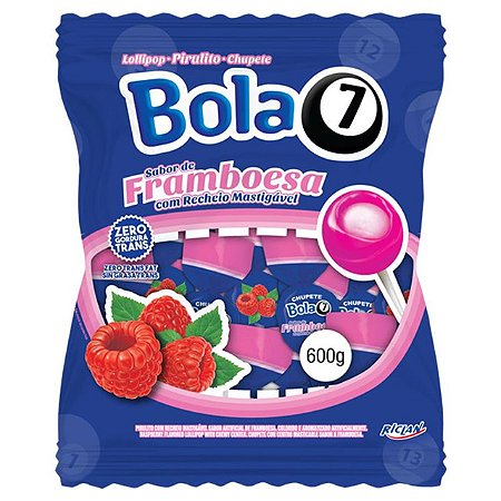 Pirulito Pop Mania Bola 7 Framboesa - Embalagem 1X50 UN