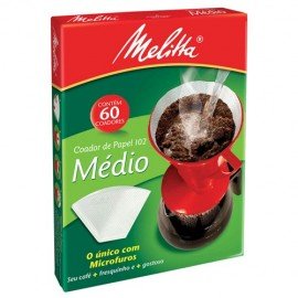 Filtro De Café De Papel Melitta 102 - Embalagem 6X30 UN - Preço Unitário R$3,89