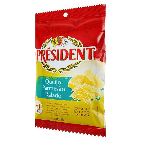 Queijo Ralado President Parmesao - Embalagem 20X50 GR - Preço Unitário R$3,5