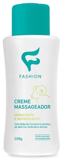 Creme Massageador Fashion Hidratante E Refrescante - Embalagem 1X200 GR