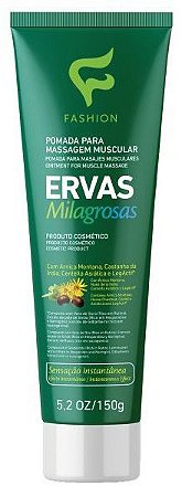 Pomada Para Massagem Muscular Fashion Ervas Milagrosas - Embalagem 1X150 GR