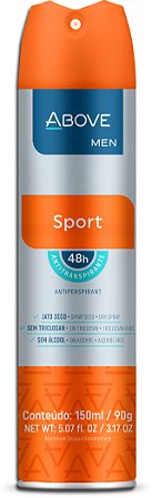 Desodorante Aerossol Above Masculino Sport - Embalagem 1X150 ML