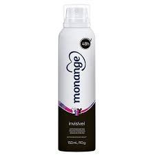 Desodorante Aerossol Monange Feminino Invisible - Embalagem 1X150 ML